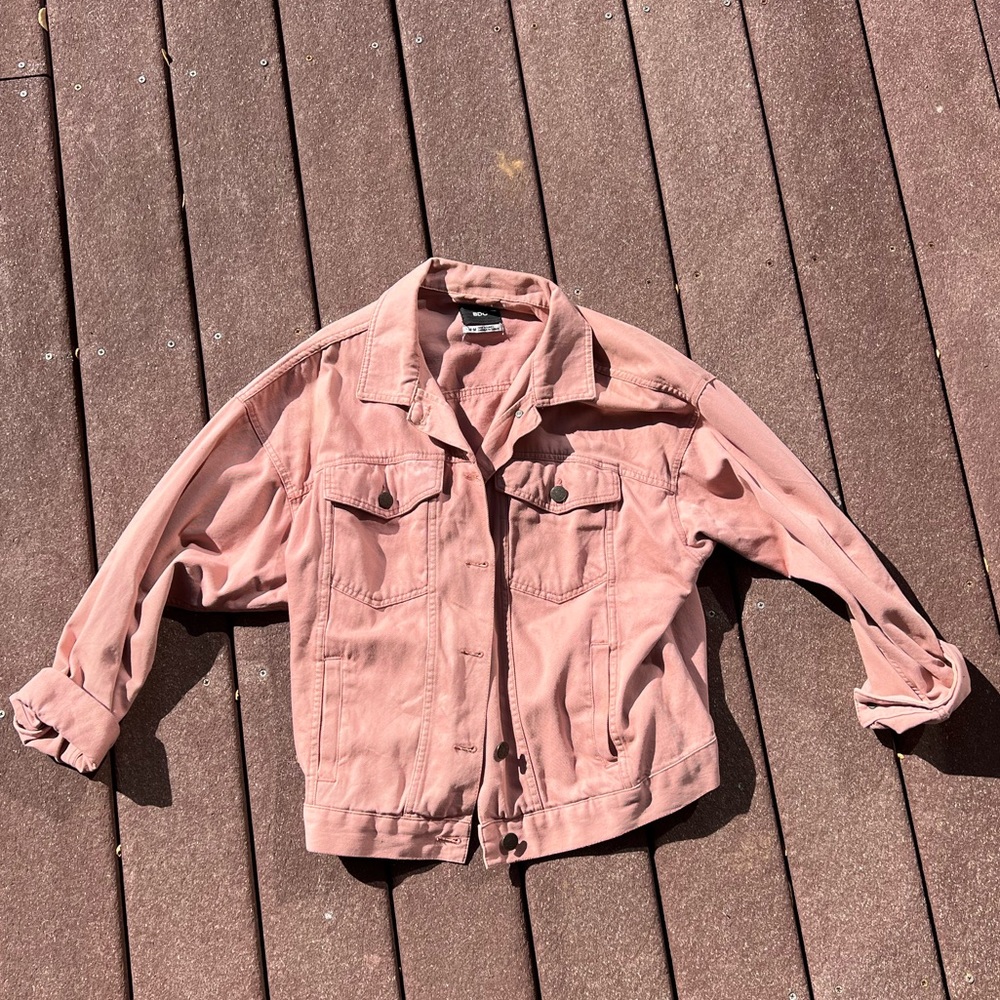 BDG Pink Denim Jacket